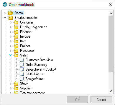 open workbook dialog