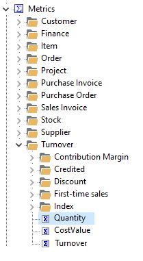 Metric objects example