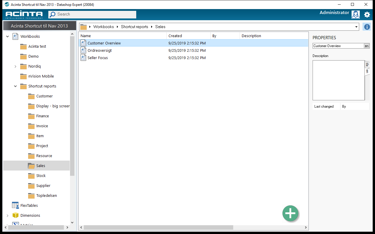 The Datashop main window with a workbook selected