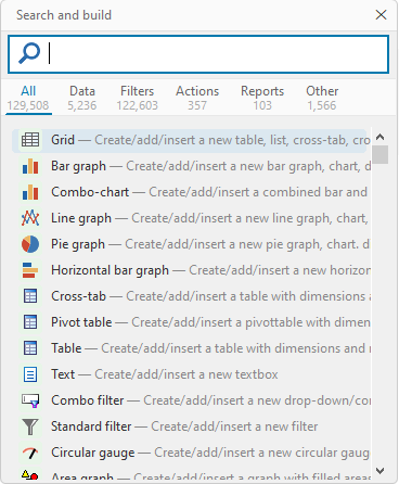 Search and build