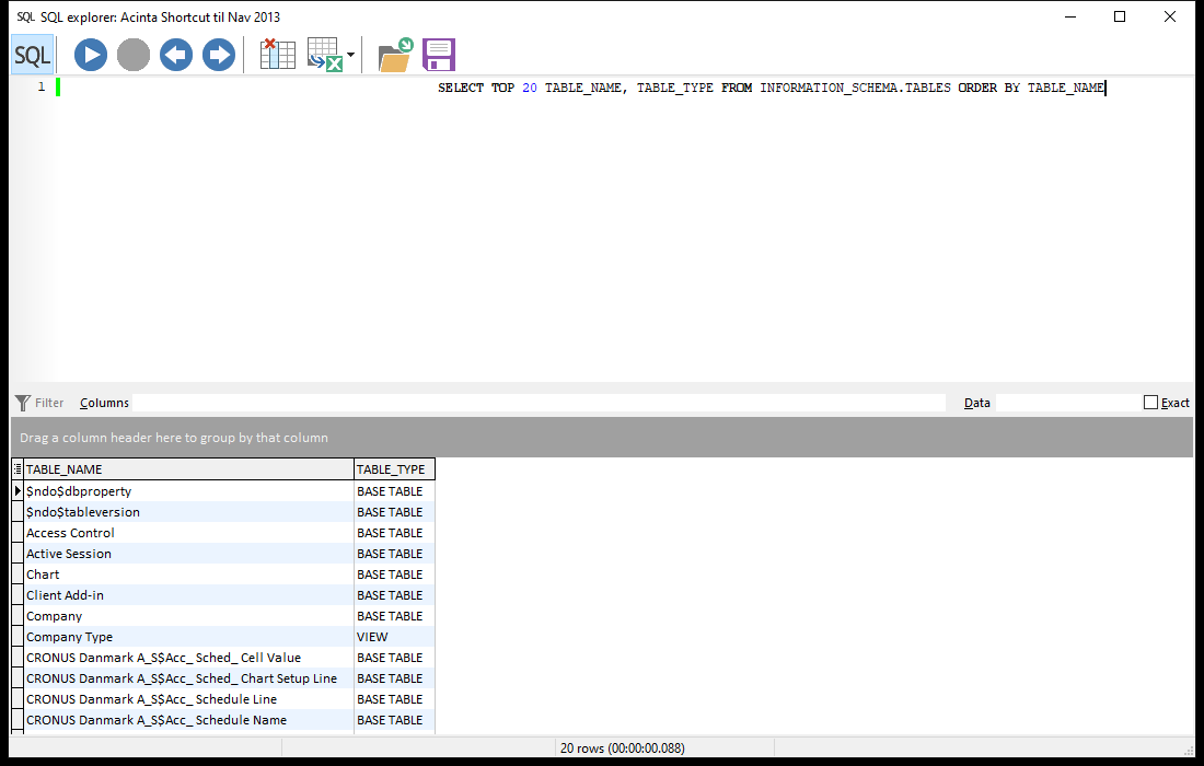 SQL Explorer