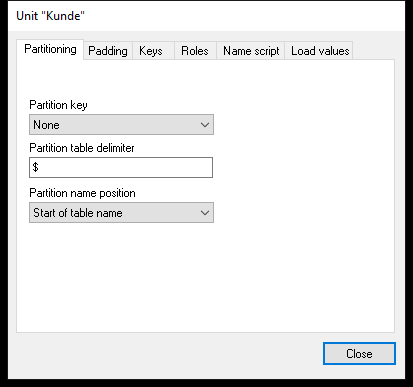 Advanced unit settings