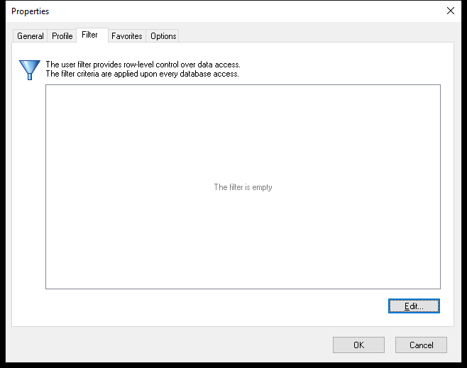 The user filter